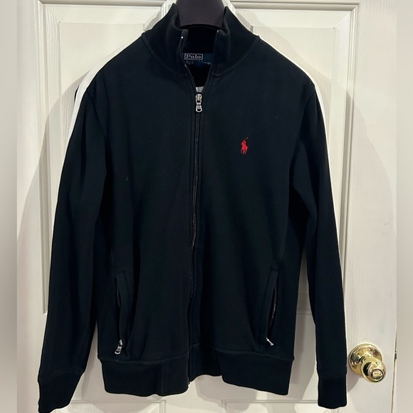 Vintage 80’s Polo Ralph Lauren Men’s Small Full Zip Cotton Blend Track Jacket - Picture 2 of 10